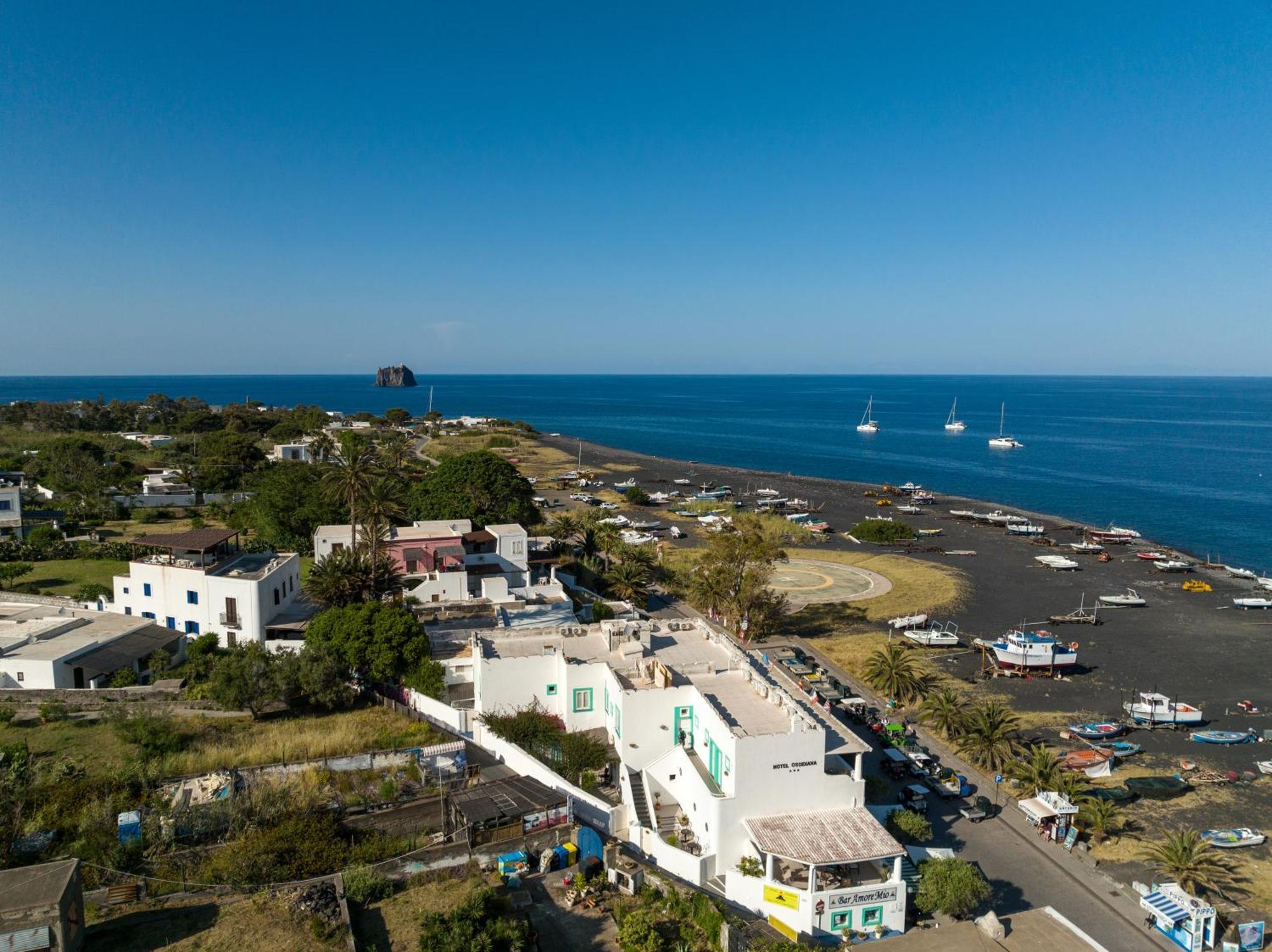 Hotel Ossidiana Stromboli Center Bagian luar foto